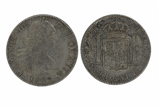 1807. Carlos IV. México. TH. 8 reales