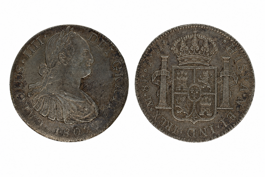 1807. Carlos IV. México. TH. 8 reales.