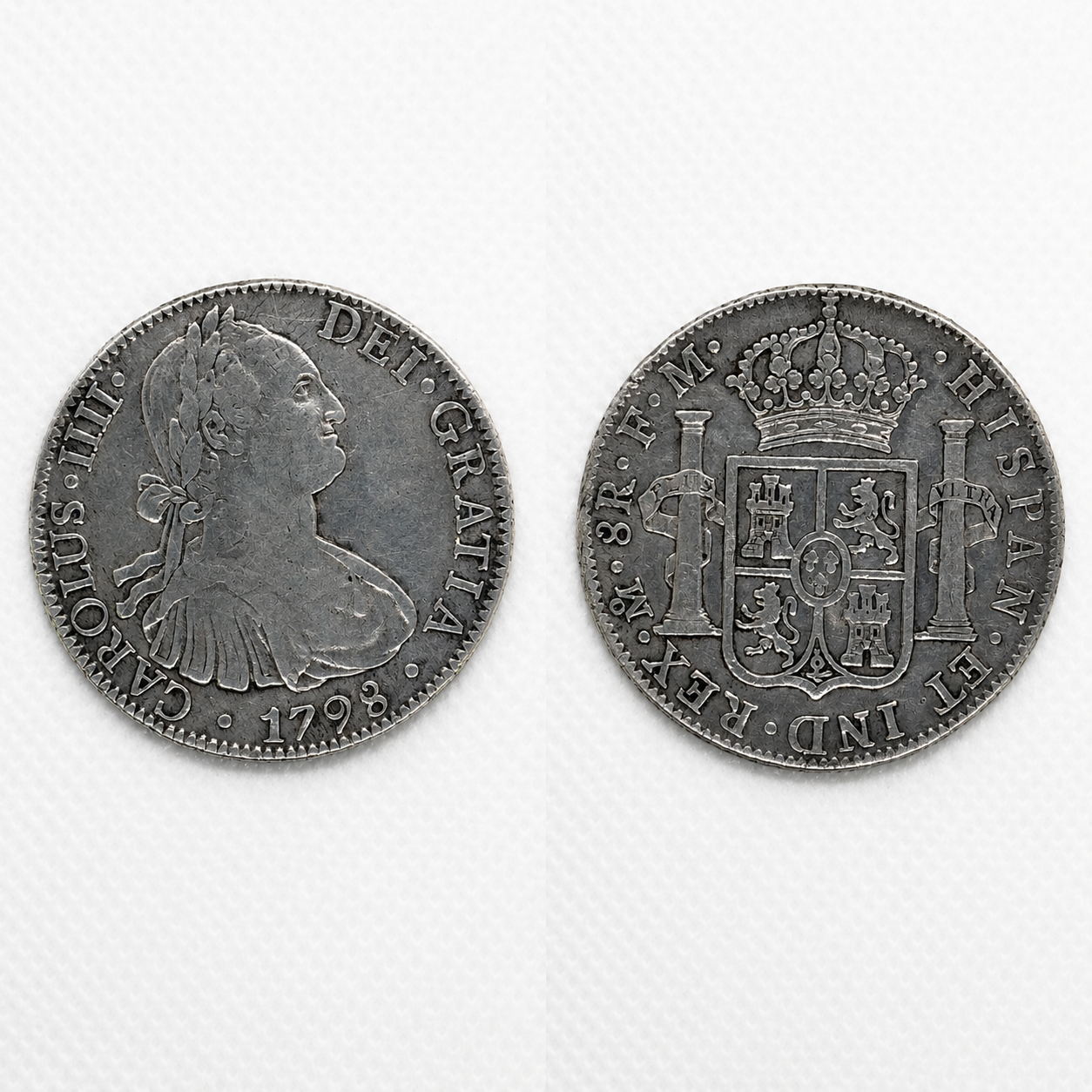 1798. Carlos IV. México. FM. 8 reales.